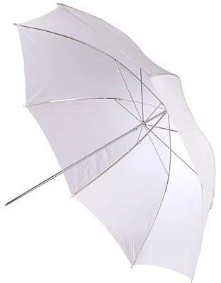 BIG Helios skėtis 100cm, baltas/permatomas (428301)