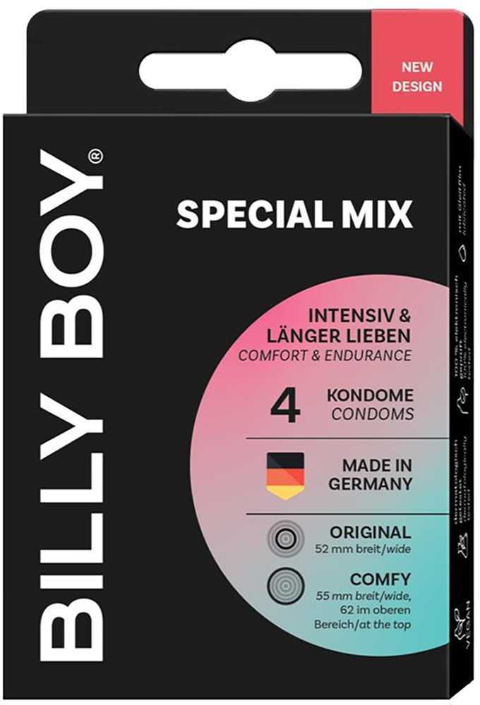 Billy Boy prezervatyvai Special Mix 4vnt
