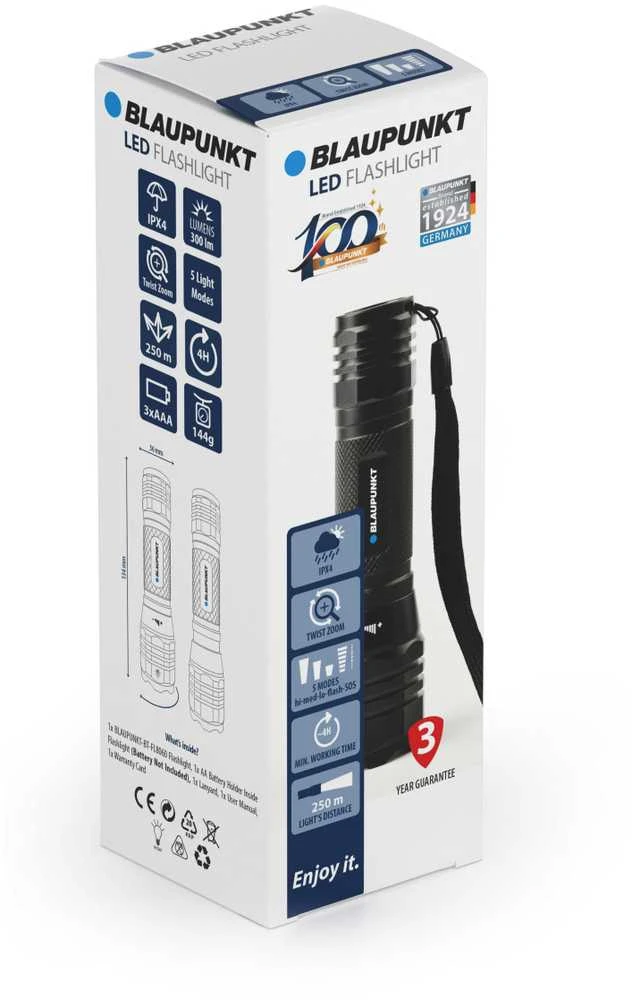 Blaupunkt flashlight BT-FL8060 + Zoom LED