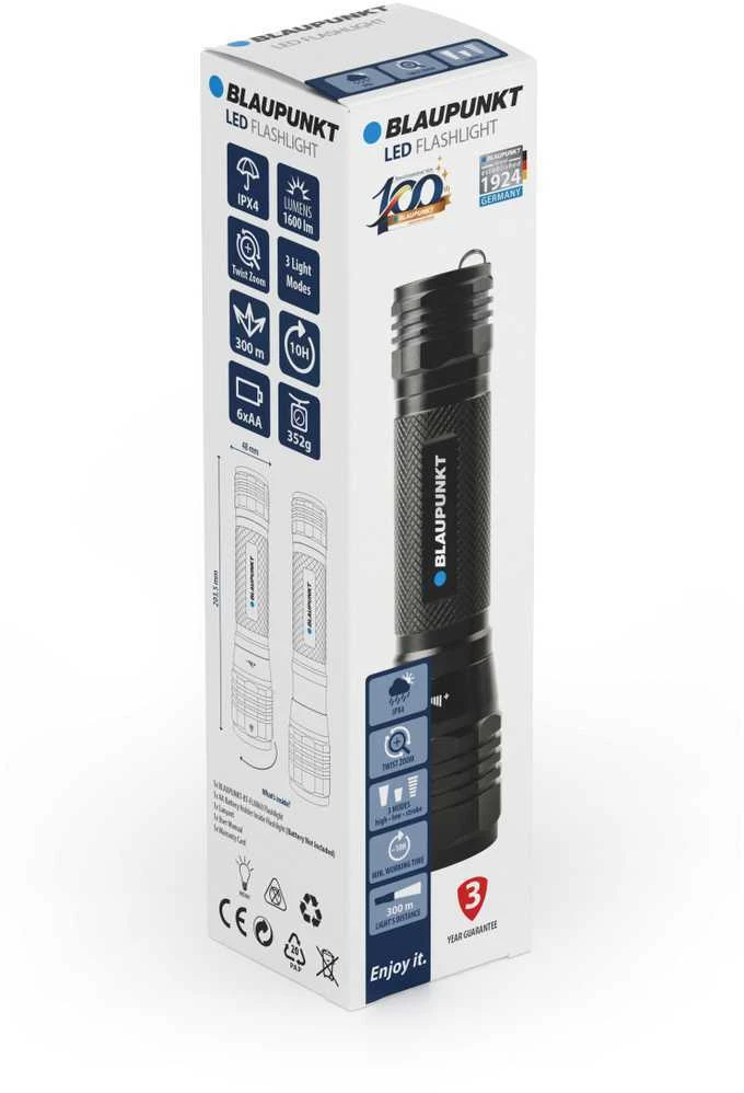 Blaupunkt flashlight BT-FL8066 + Zoom LED