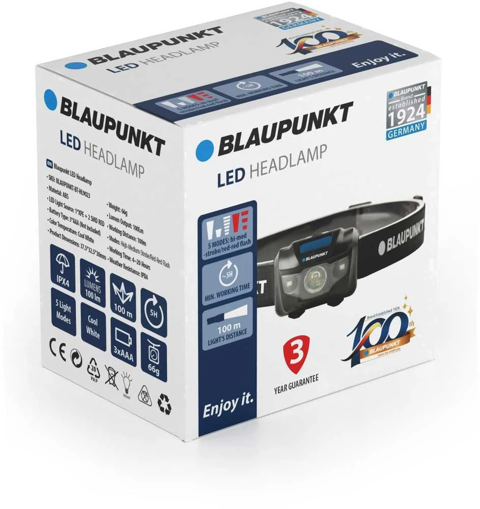 Žibintuvėlis Blaupunkt headlamp BT-HL9023 LED