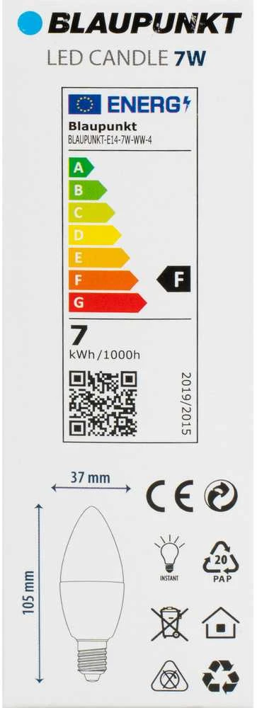 Blaupunkt Rinkinys 4 vnt - Blaupunkt Żarówki LED E14 7W WW