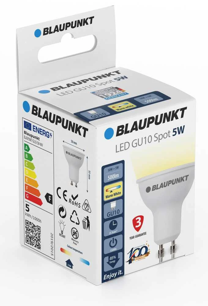 Blaupunkt Żarówka LED GU10 5W barwa ciepła