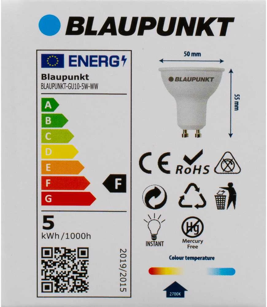 Blaupunkt Żarówka LED GU10 5W barwa ciepła