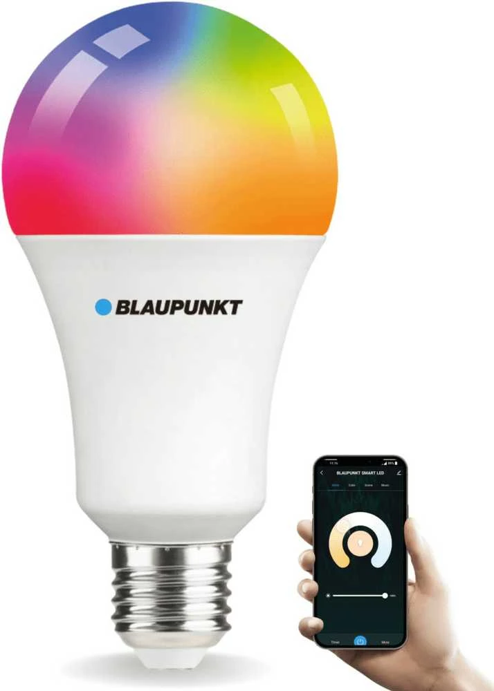 Blaupunkt išmanioji lemputė LED Smart Multicolor E27 A60 900lm 9W 2500-8000K WiFi + Bluetooth Tuya