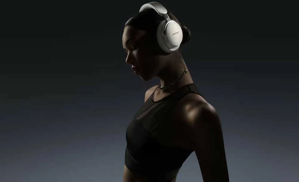 Belaidės ausinės Bose QuietComfort Ultra, Diamond 60 leidimo blizgios baltos spalvos