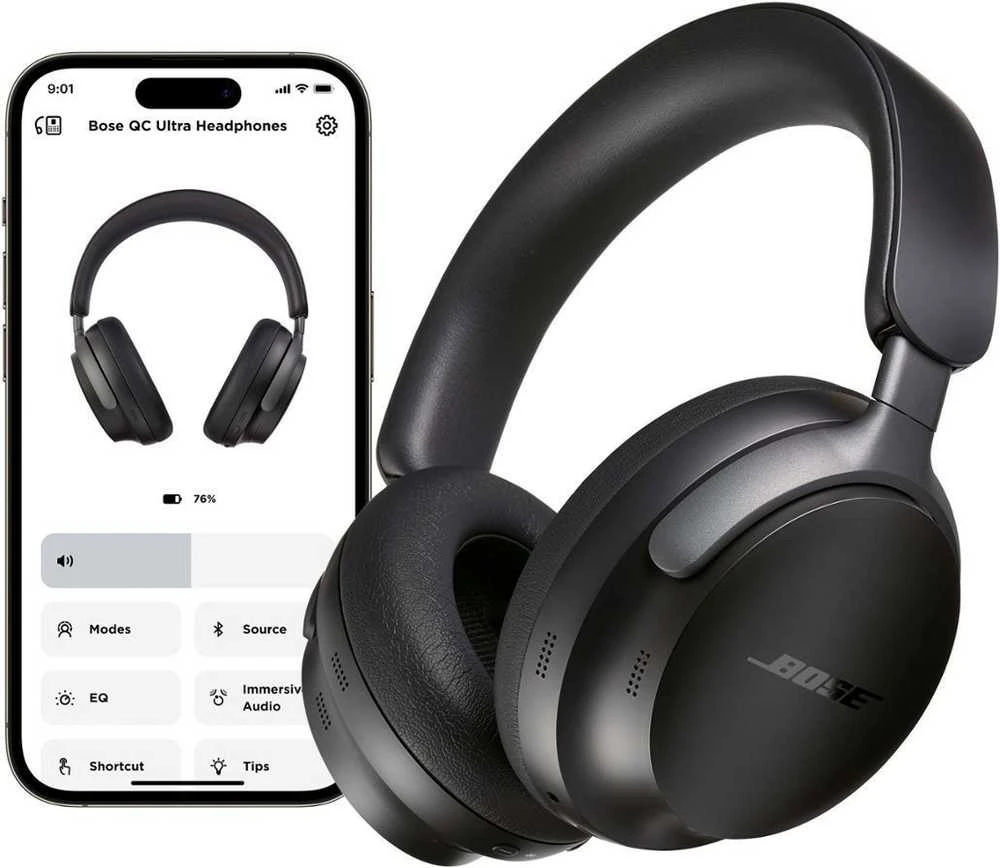 Belaidės ausinės Bose QuietComfort Ultra, Juodos