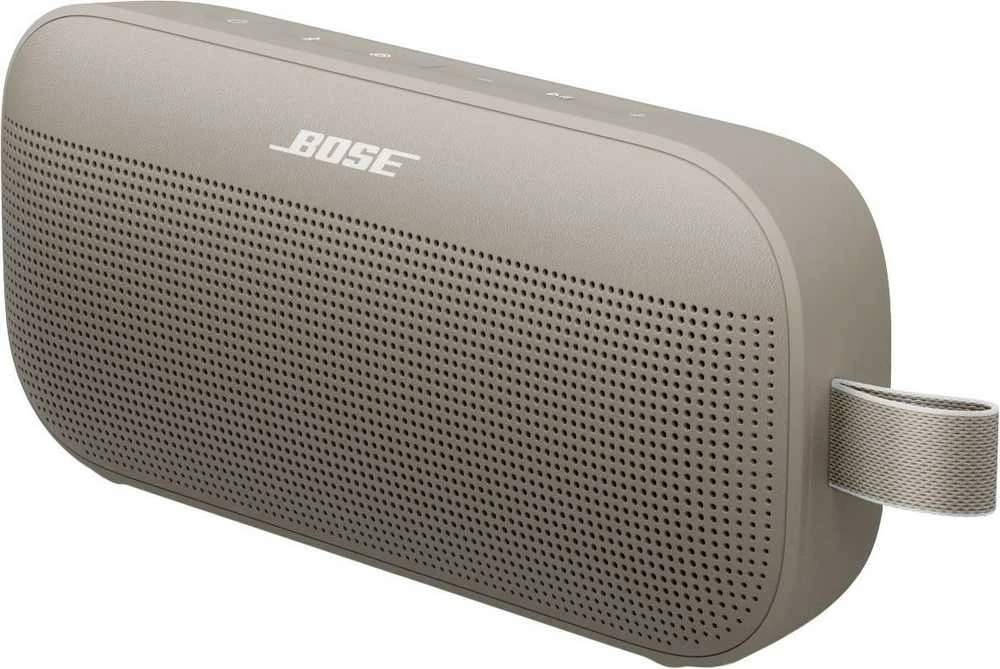 Bose SoundLink Flex II smėlio spalvos kampu