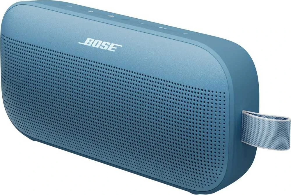 Bose SoundLink Flex II mėlynas garsiakalbis iš kampo