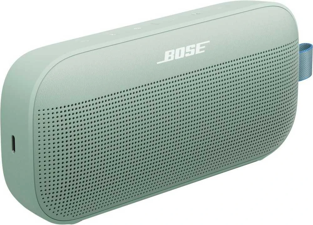 Bose SoundLink Flex II žalias garsiakalbis, kampinis vaizdas