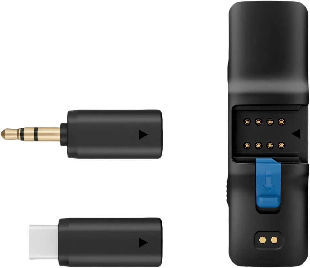 BOYA belaidis mikrofonas BOYALINK-2 C2 su 2 siųstuvais ir 1 imtuvu (C tipo / 3,5 mm jungtimi) Juodas EU