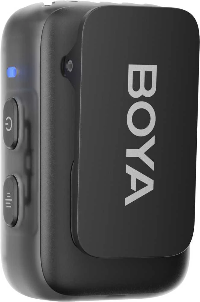 BOYA belaidis ir laidinis mikrofonas BOYAMIC 2-01 2.4GHz, dirbtinio intelekto valdomas triukšmo slopinimas su 2 imtuvais ir 1 siųstuvu (C tipo) Juodas EU