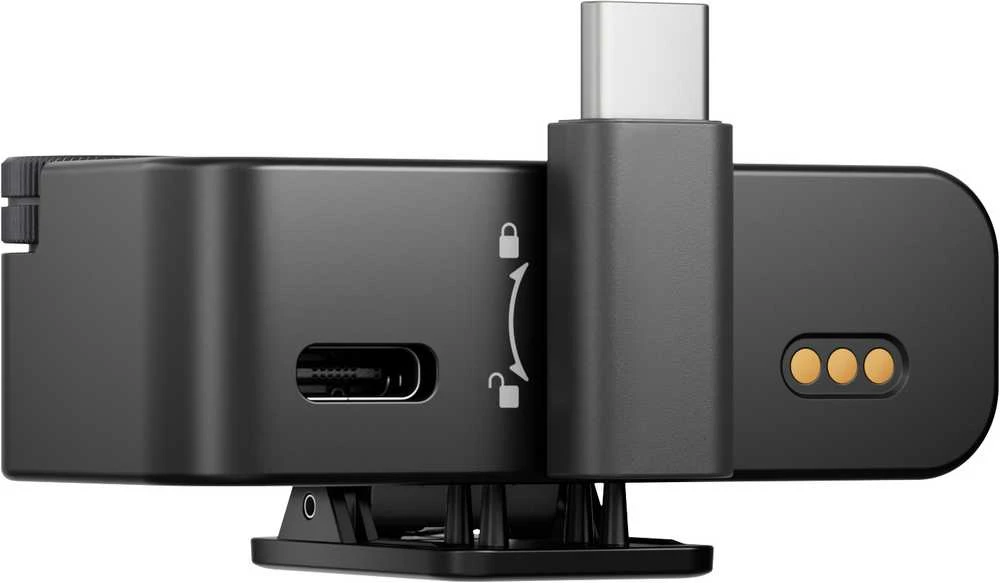 BOYA BOYAMIC 2-02 belaidžiai mikrofonai 2.4 GHz USB-C - Juodas