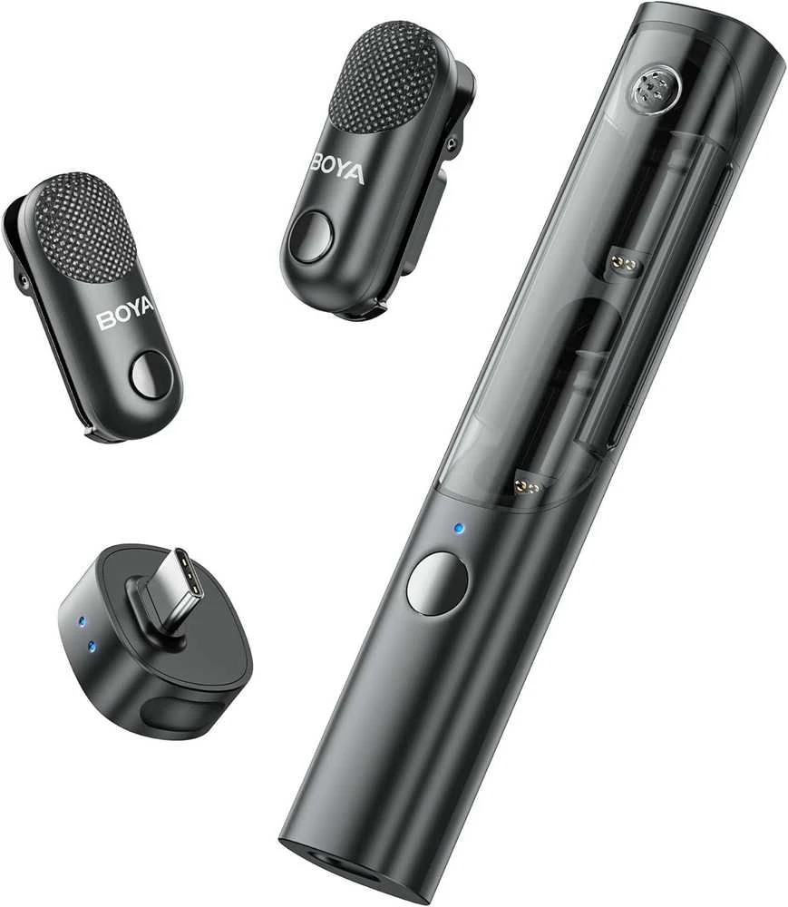 Mikrofonas BOYA MAGIC-05 belaidis 2.4GHz USB-C - juoda