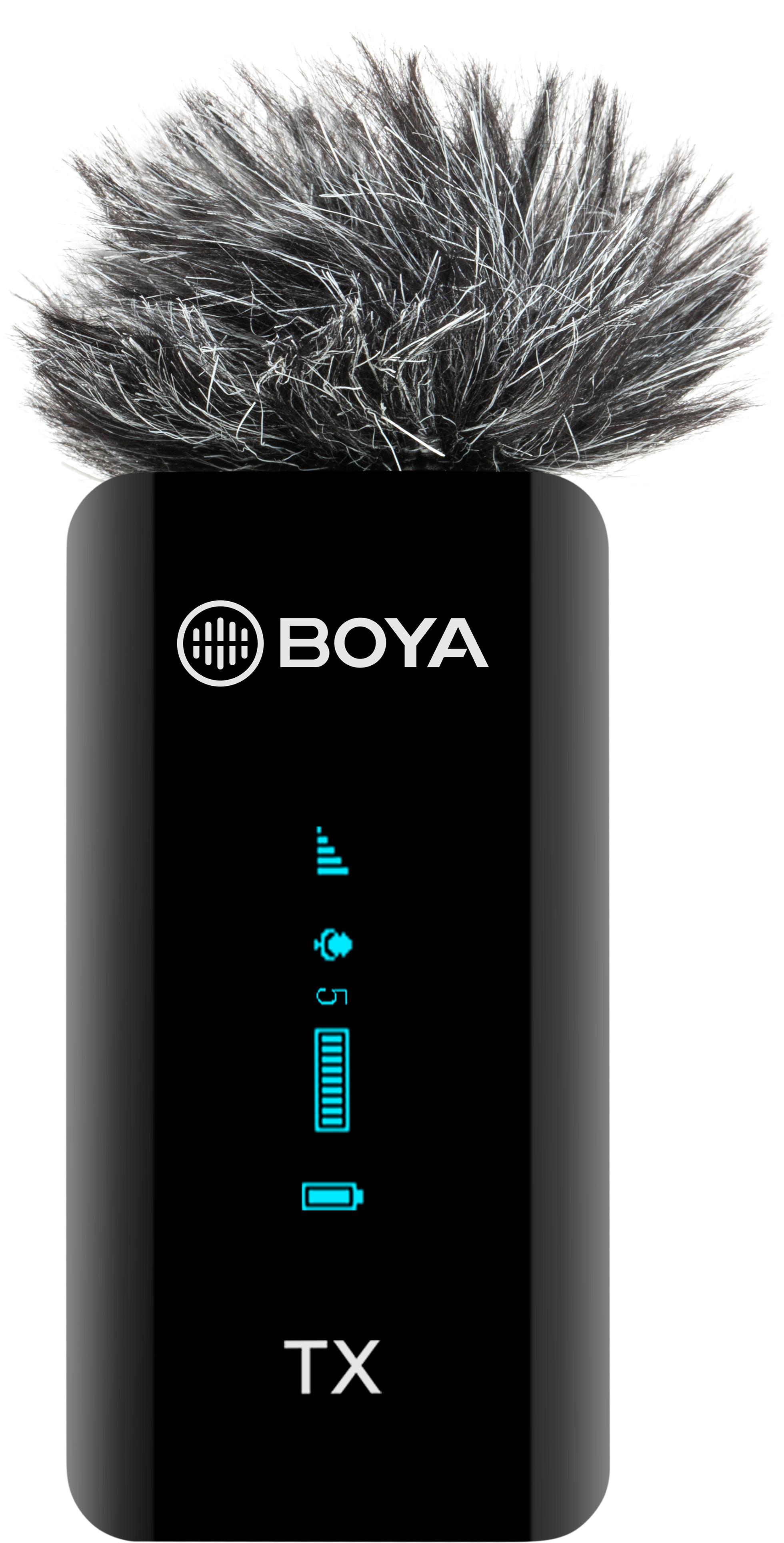 „Boya BY-XM6-S1“ dvigubas belaidis „Lavalier“ mikrofonas