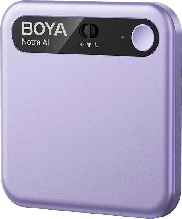 Violetinis BOYA Notra diktofonas su valdymo skydeliu