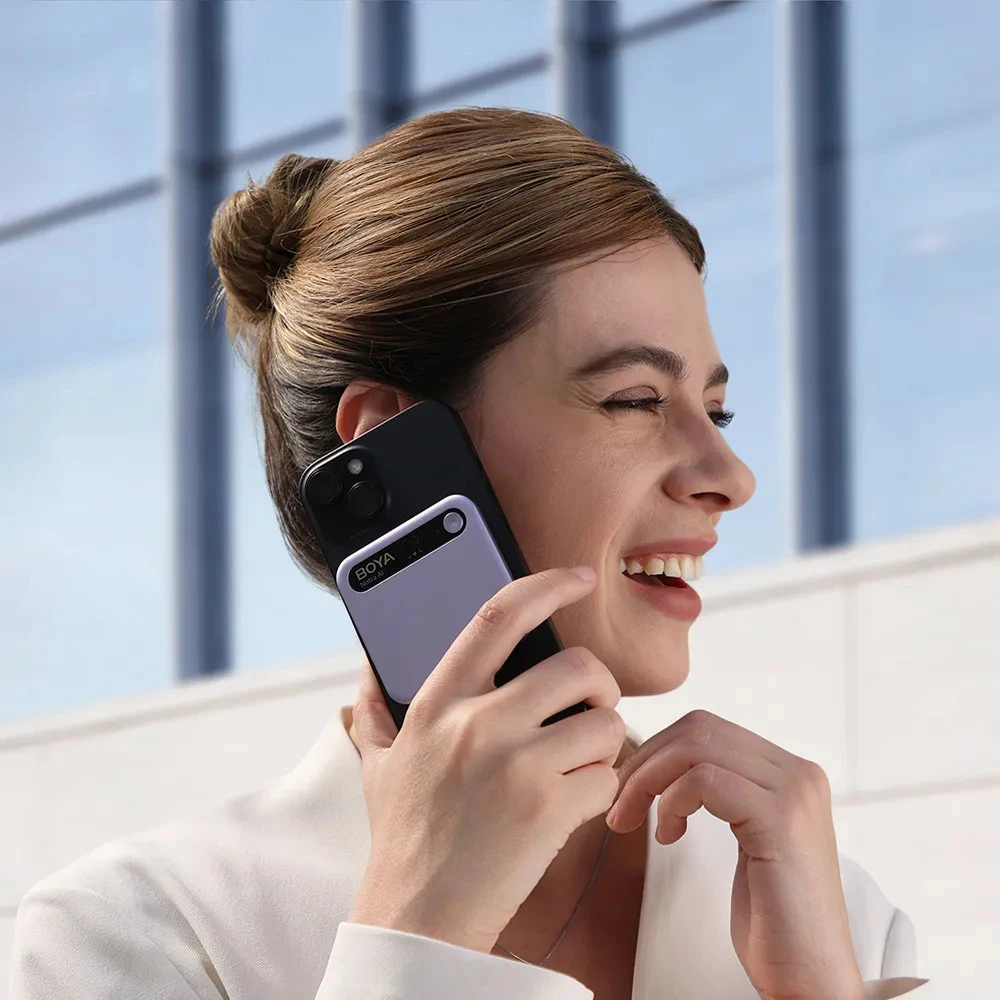 Diktofonas BOYA Notra Voice Recorder with AI Transcription - Violetinė