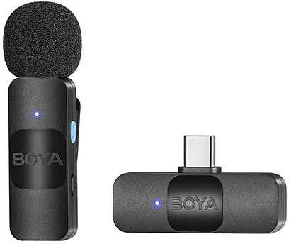 „Boya Ultra Compact“ belaidis mikrofonas BY-V10, skirtas „Android“.