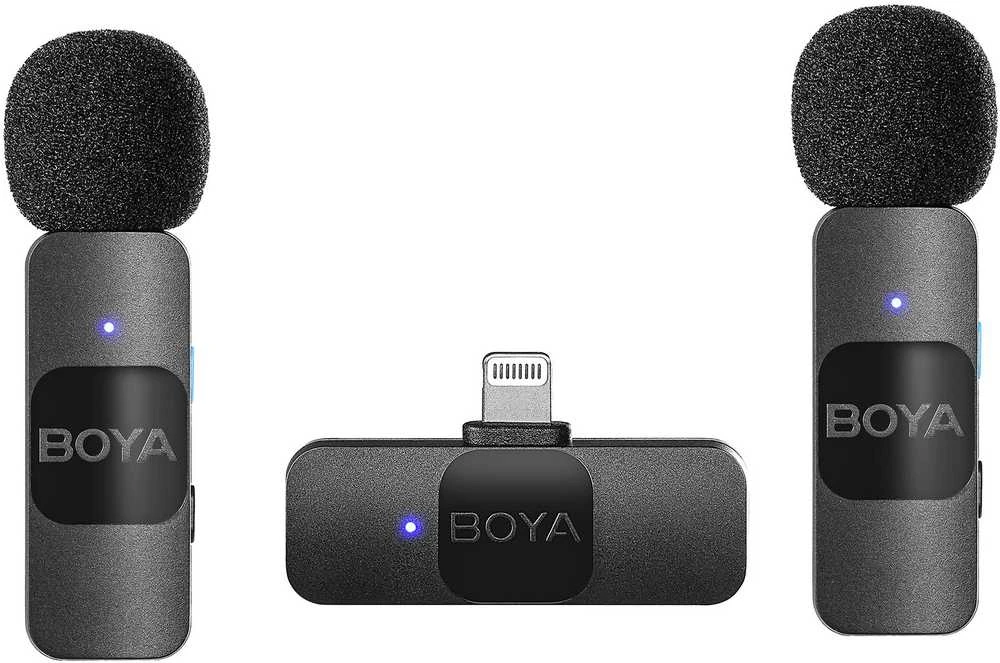 Boya BY-V2 belaidis mikrofonas Lightning
