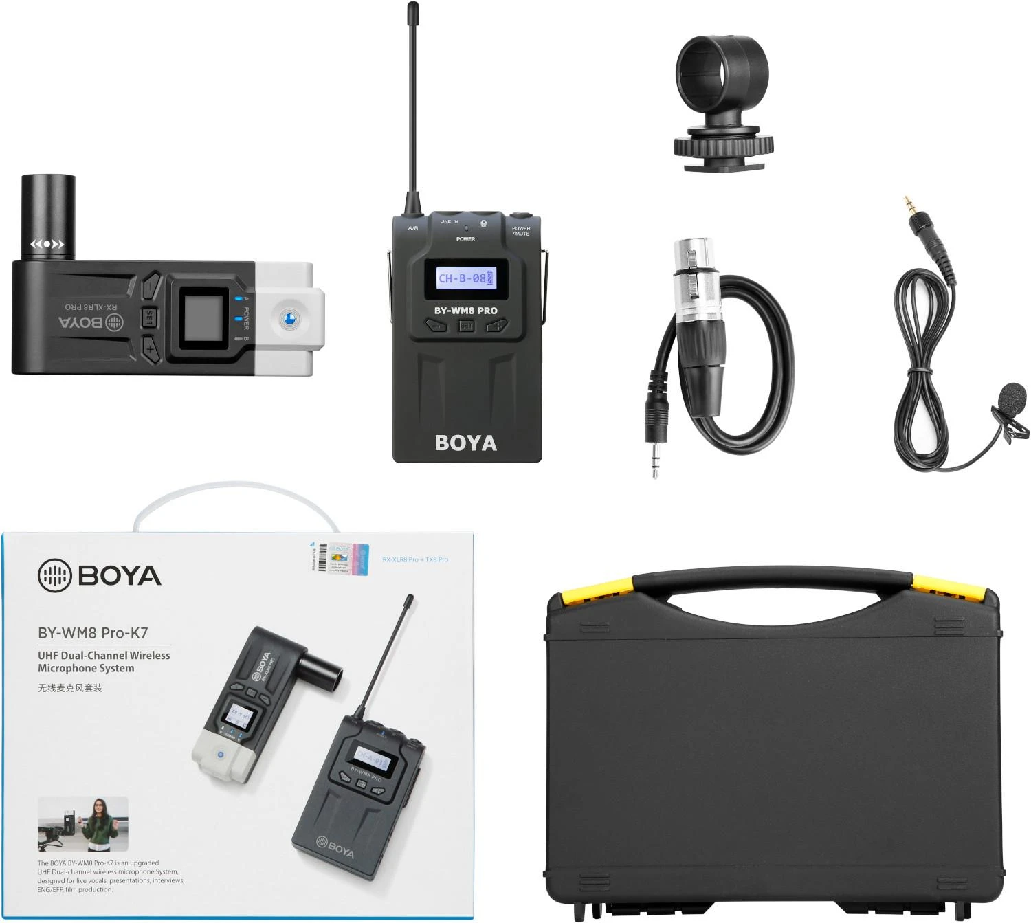 Boya belaidis mikrofonas BY-WM8 Pro-K7 UHF Wireless