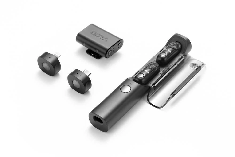 Mikrofonas BOYA MAGIC-02 belaidis 2.4GHz USB-C - juoda
