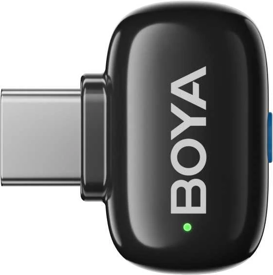 Mikrofony BOYA mini 2-01 belaidės 2.4GHz USB-C - juoda