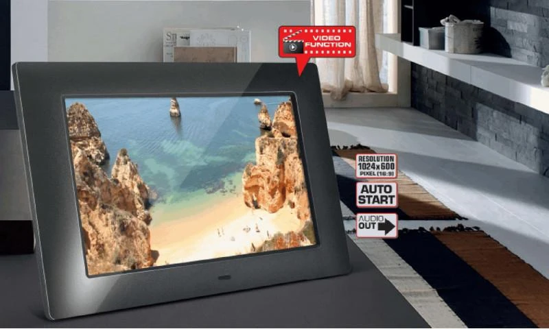 Nuotraukų rėmelis Braun Phototechnik Braun DigiFrame 720 juodas 17,8 cm (7)