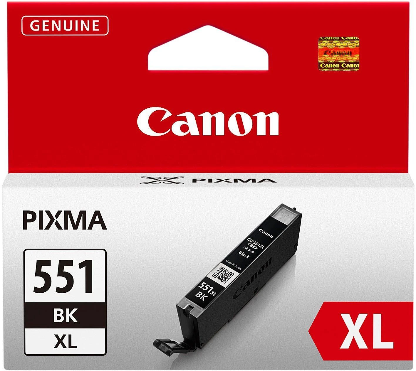 CANON 1LB CLI-551XLBK rašalo kasetė juodas didelės talpos 11ml 4,425 puslapiai 1 pak. XL