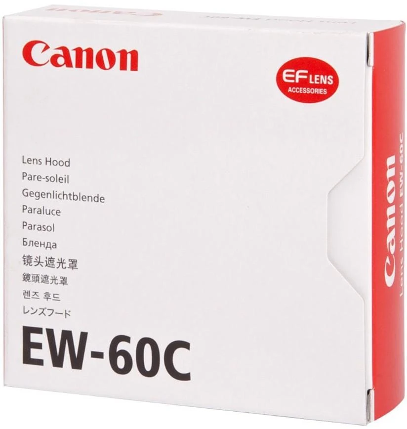 Objektyvas Canon EW-60C objektyvo gaubtas Juoda