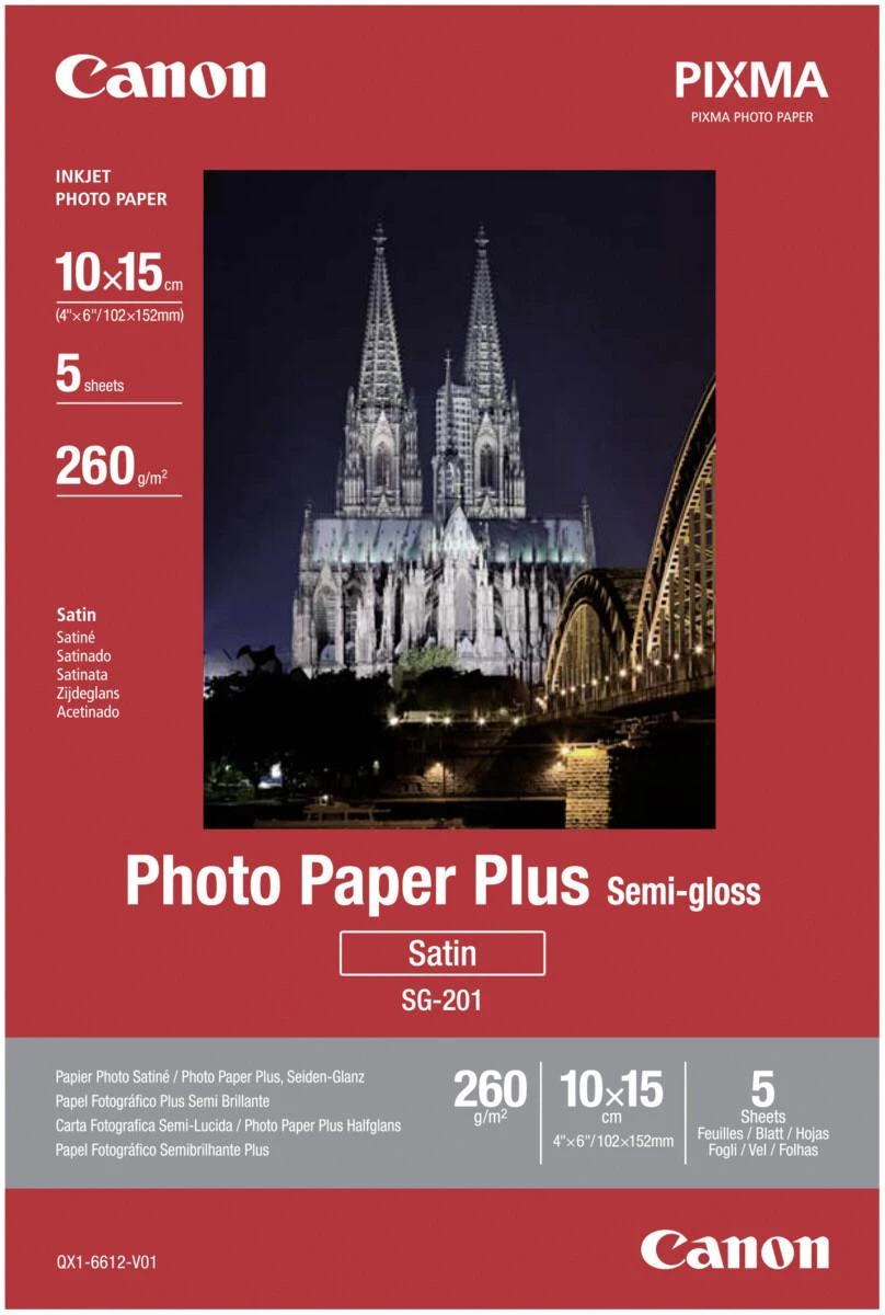 Canon Photo Paper Plus SG-201 fotopopierius