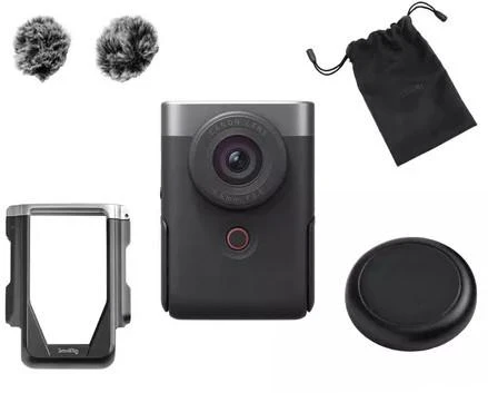 Canon PowerShot V10 Advanced Vlogging Kit Sidabrinė