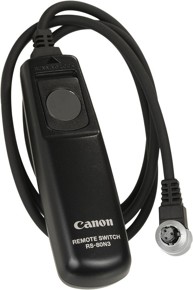 Canon RS-80N3 nuotolinio valdymo pultelis Vielinis Skaitmeninis fotoaparatas Spaudžiamieji mygtukai