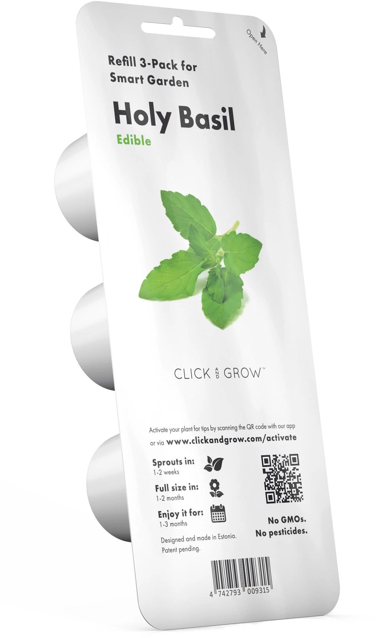Click & Grow sėklos išmaniajam vazonui - Bazilikas (Holy Basil) 3vnt.