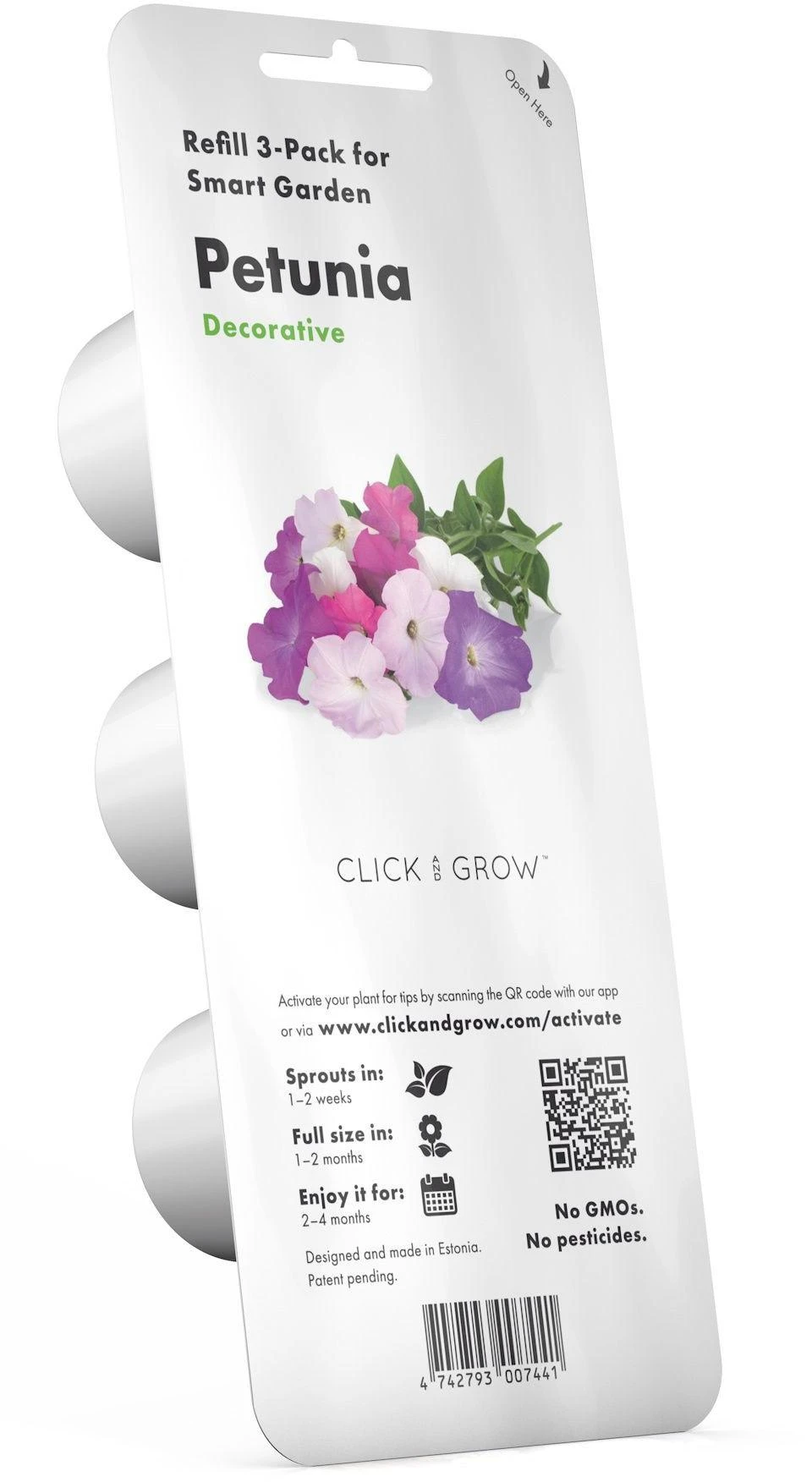 Click and Grow 3 vnt. papildymas - petunijos gėlių sėklos