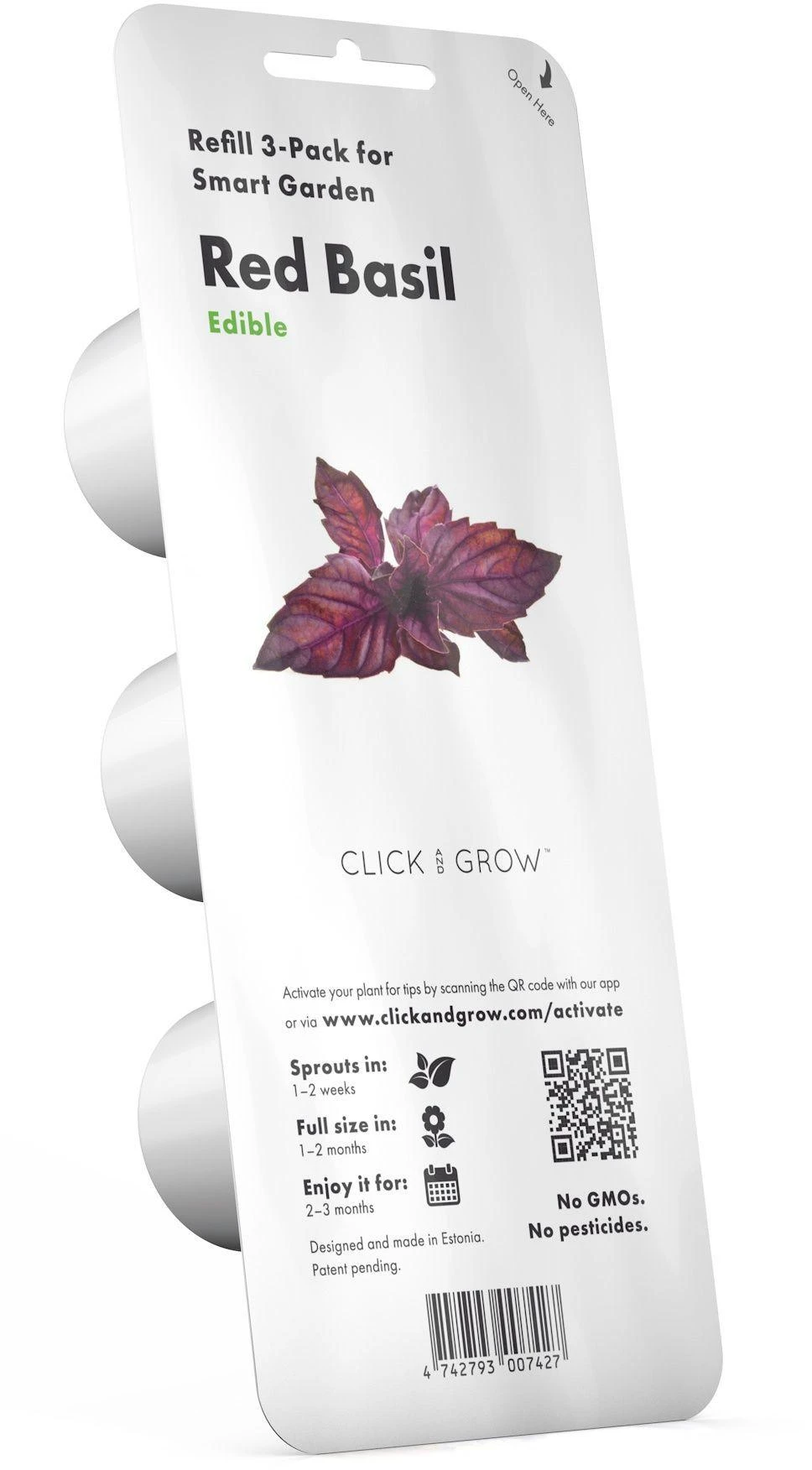 Click & Grow sėklos išmaniajam vazonui - Violetinis bazilikas, 3vnt.