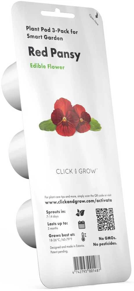 Click And Grow Click & Grow sėklos išmaniajam vazonui - Raudonosios našlaitės, 3vnt.