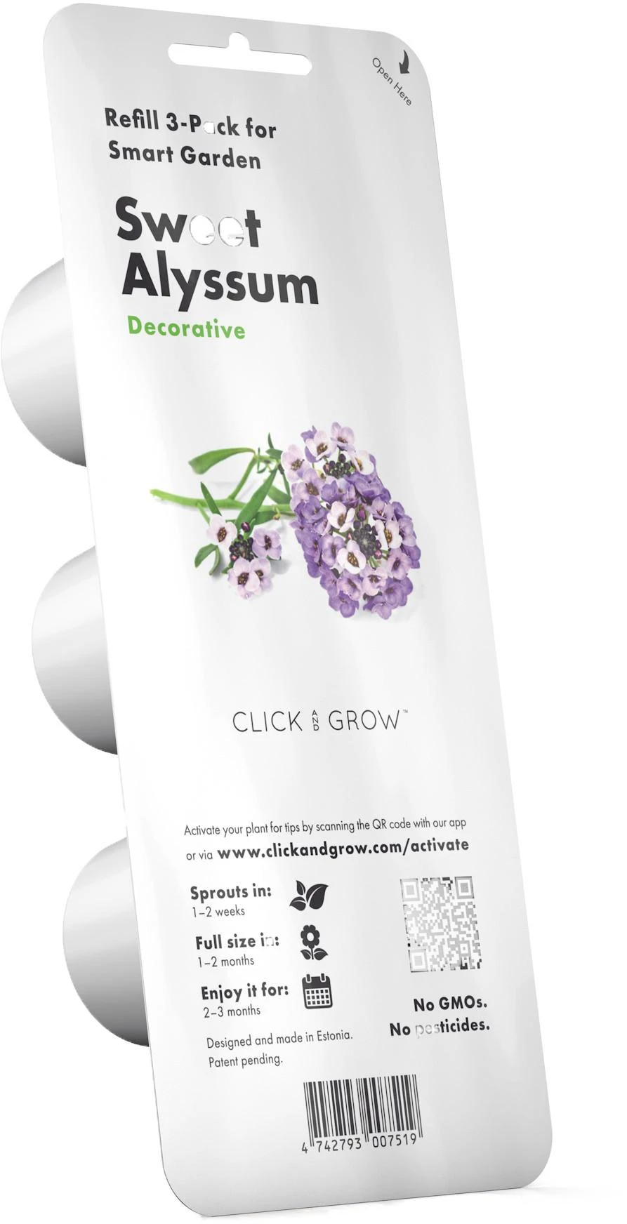 Click and Grow 3 vnt. papildymas - lobuliarijos sėklos