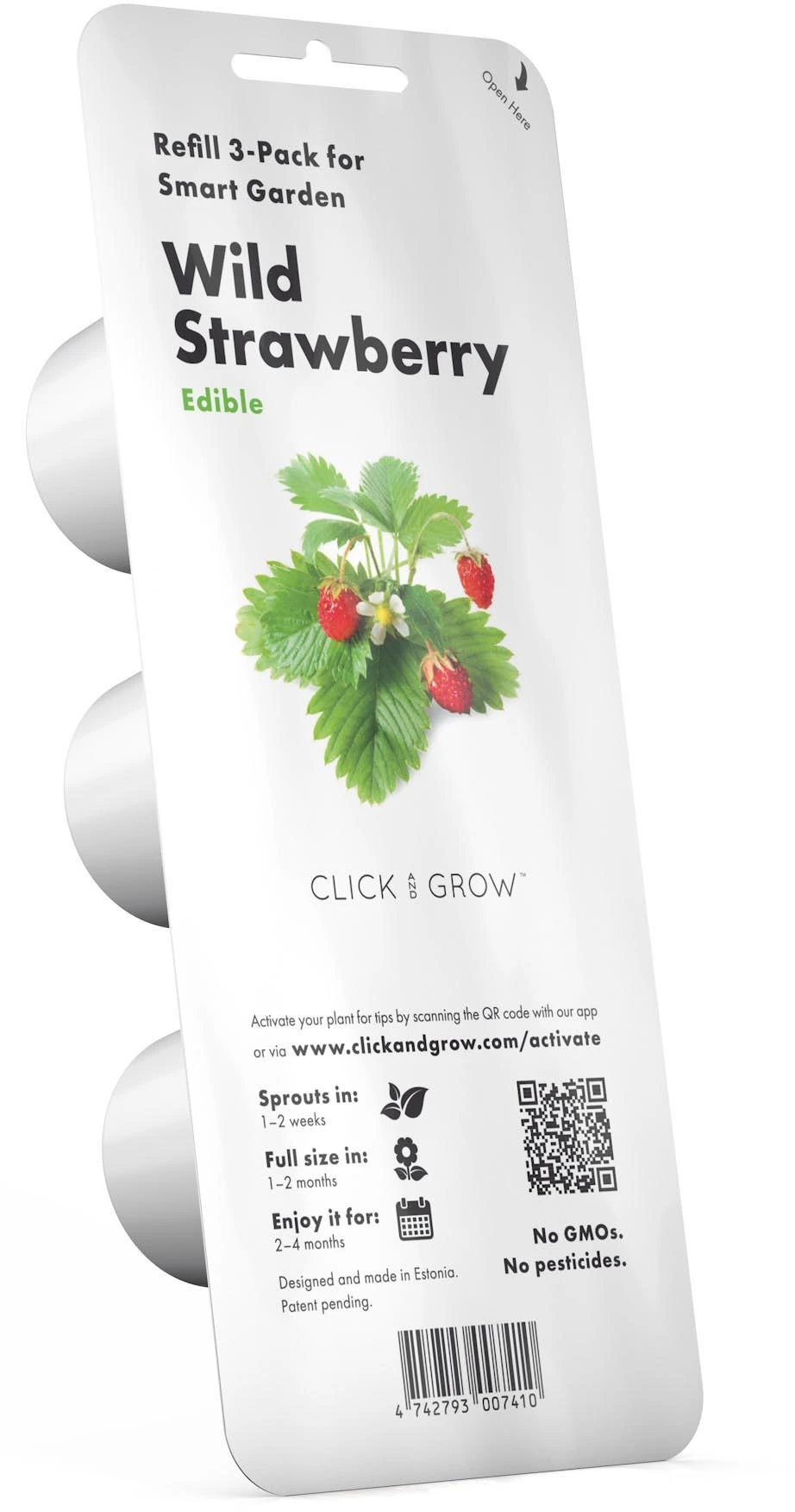 Click & Grow sėklos išmaniajam braškių vazonui  SHGR24x3 3vnt.