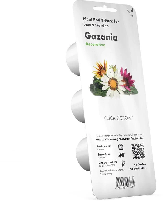 Click And Grow Click & Grow sėklos išmaniajam vazonui - Gazanijos, 3 vnt.