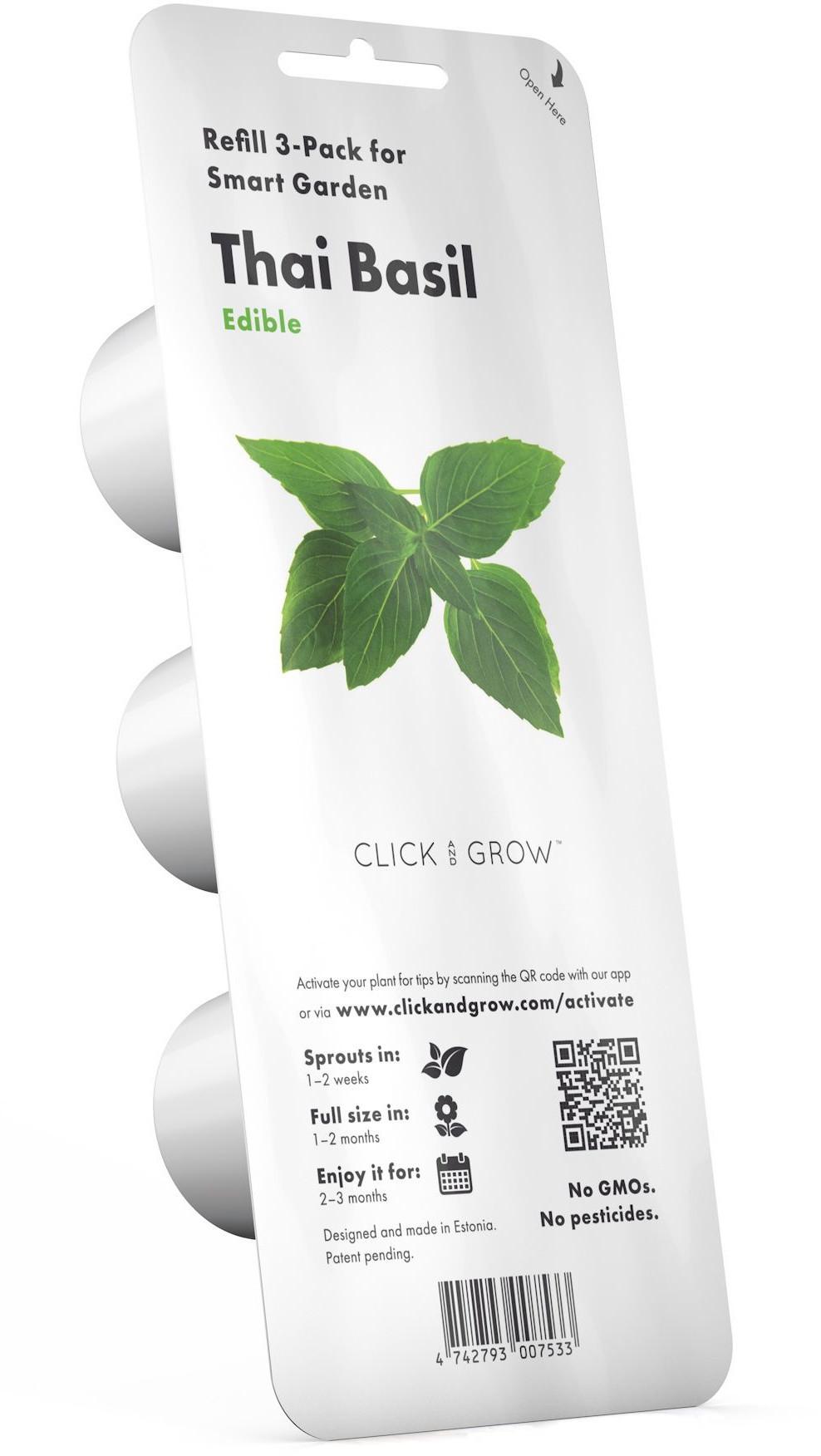 Click & Grow sėklos išmaniajam vazonui - Taivanietiškas bazilikas (SGR37X3) 3vnt.
