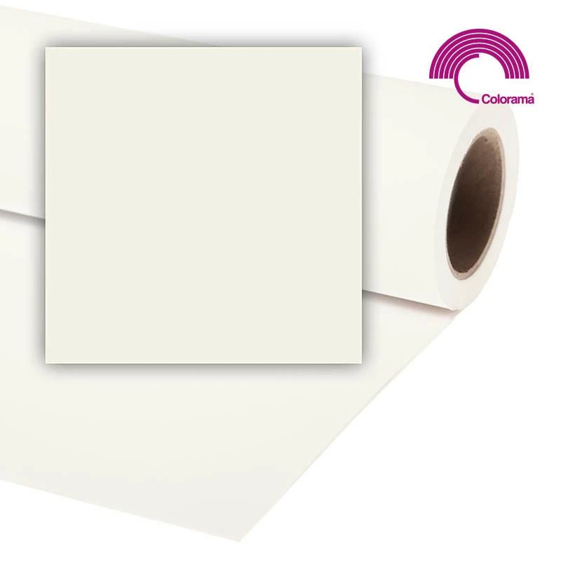 Popierinis fonas Colorama 2,72x11m Polar baltas 82