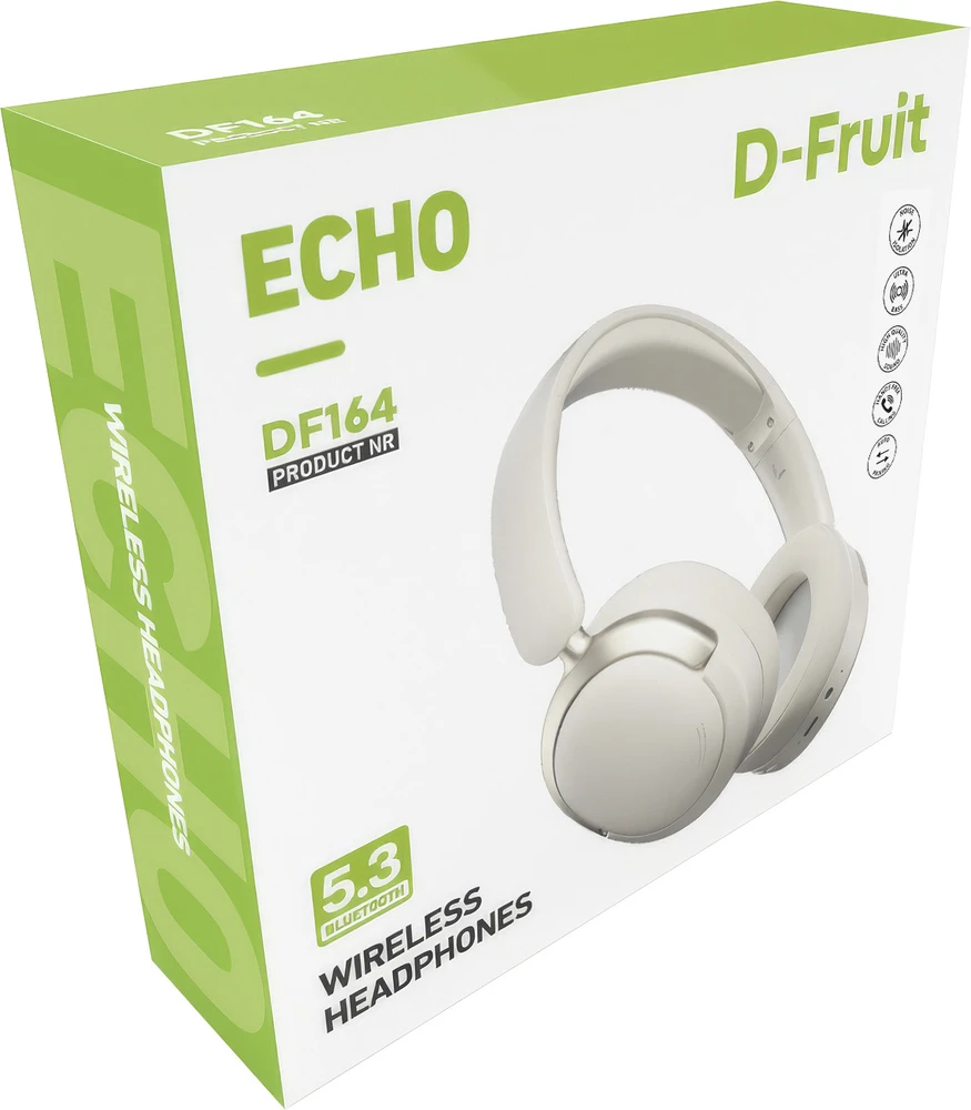 D-Fruit belaidės ausinės Echo DF164, baltas