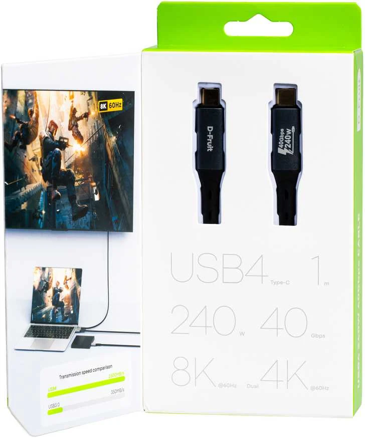 D-Fruit cable USB 4.0 240W DF142 1m