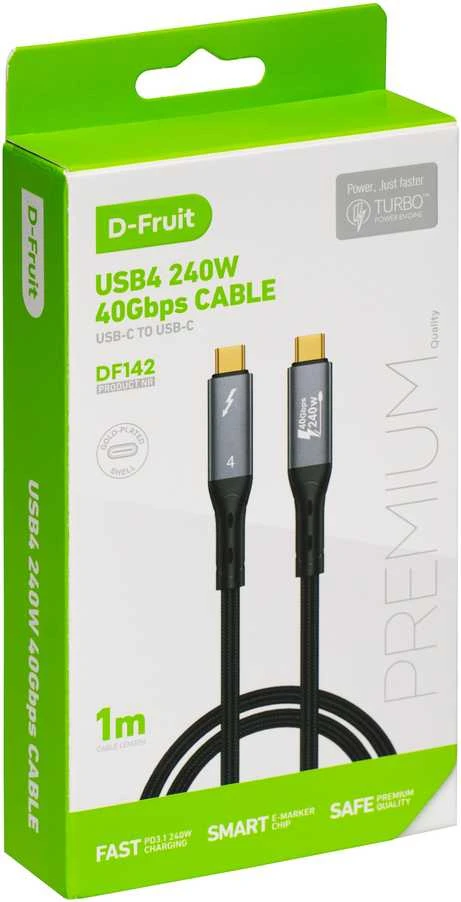 D-Fruit cable USB 4.0 240W DF142 1m