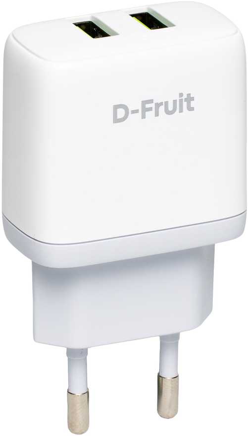 D-Fruit charger 12W 2xUSB-A DF143