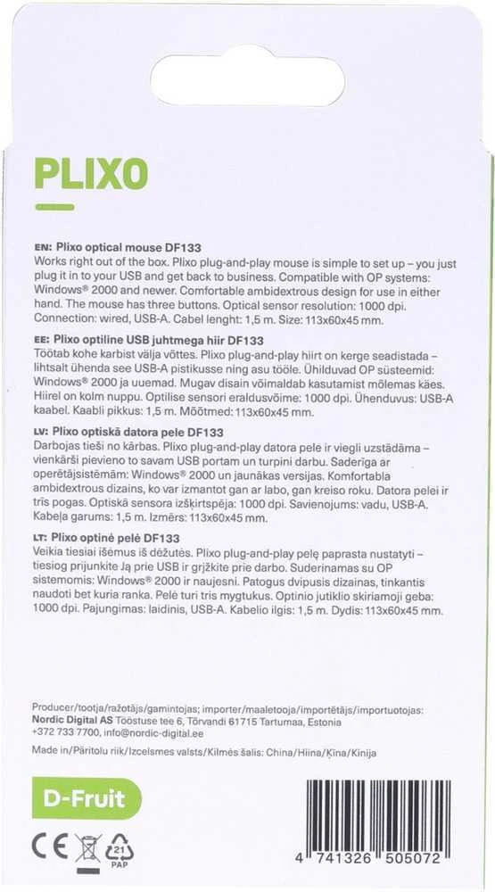 Pelė D-Fruit hiir Plixo DF133