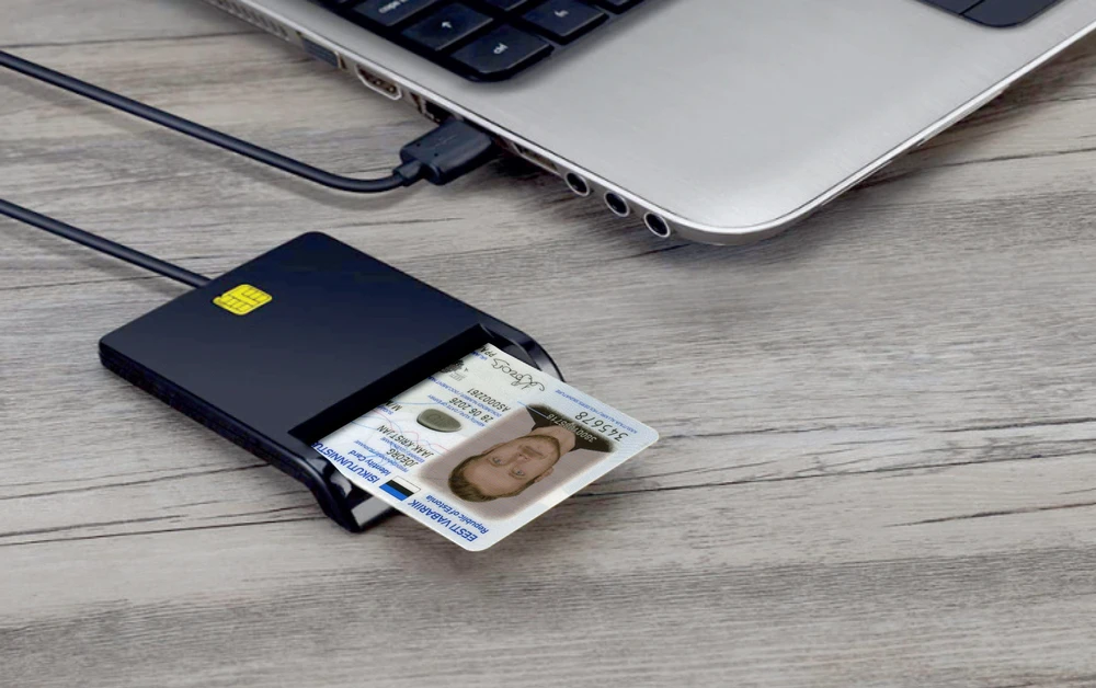 Kilimėlis D-Fruit IDcard reader USB-A DF172, juodas