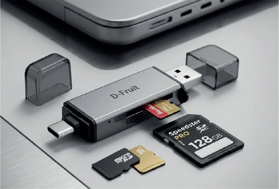 D-Fruit memory card reader USB-C/USB-A DF188