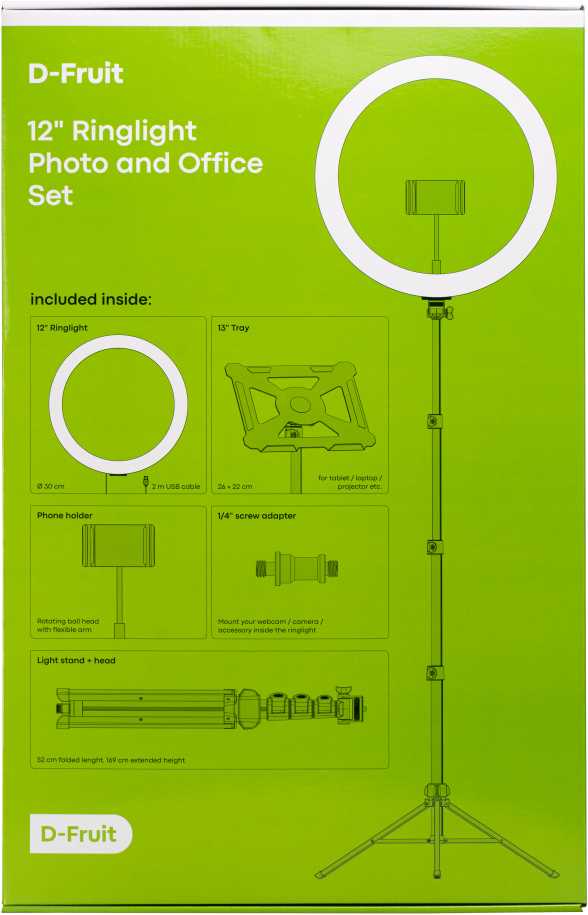 D-Fruit ringlight 12" + stand