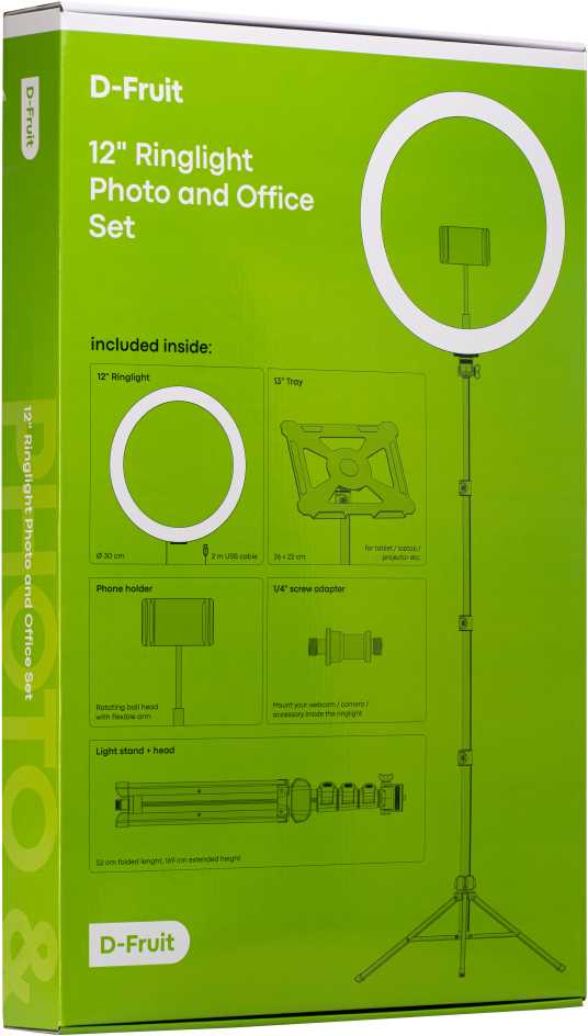 D-Fruit ringlight 12" + stand